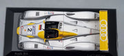 Modellautos 1:43 Minichamps Audi R8 24h Le Mans 2001 #2 1/2400 Vitrine