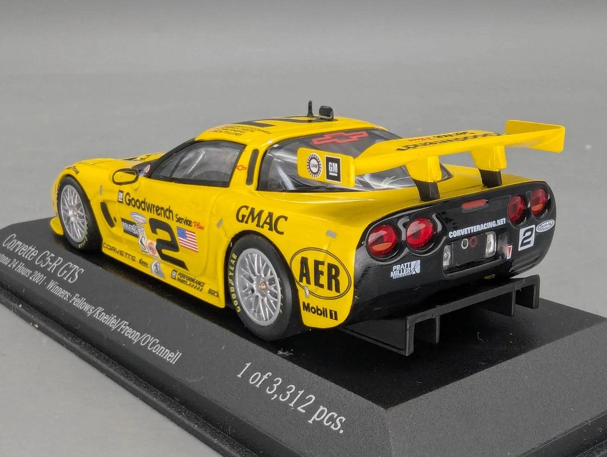 Modellautos 1:43 Action Chevrolet Corvette C5-R GTS 24h Daytona 2001 #2 mit OVP