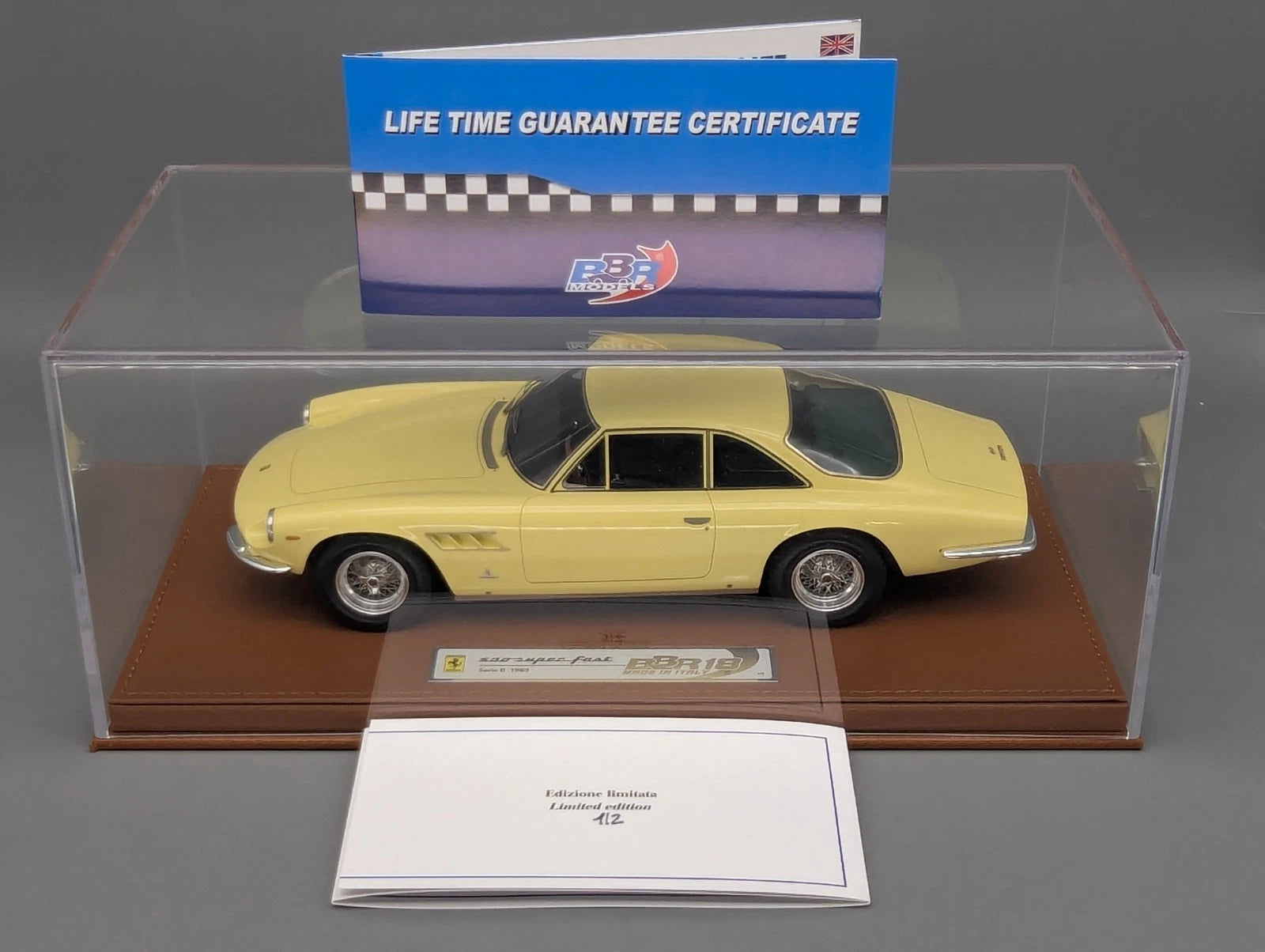 Modellautos 1:18 BBR Ferrari 500 Superfast Serie 2 im Lederkoffer Ltd 01/02 OVP