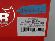 Modellautos 1:43 BBR Ferrari 250 GTO S/N 3589 TT Nassau 1962 Ltd 1/5 #4 mit OVP