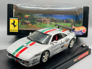 Modellautos 1:18 Hot Wheels Ferrari F355 Challenge 1998 #7 Silber mit OVP