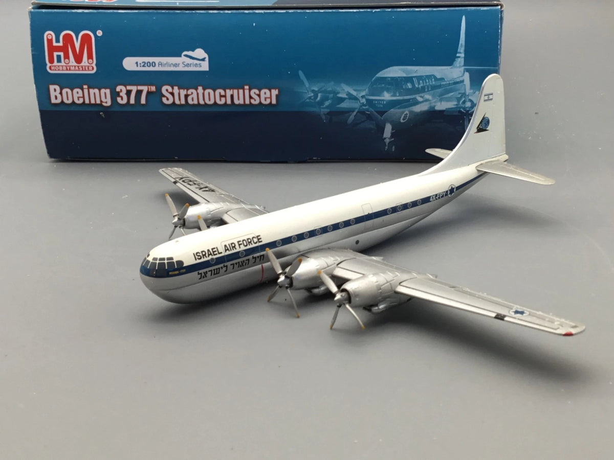 Flugzeugmodell 1:200 HM Hobbymaster Boeing 377 Israel Air Force Massada 1960 OVP