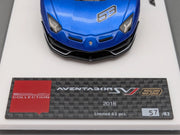 Eidolon Make Up 1:43 Lamborghini Aventador SVJ 63 2018 #63 Blu Ltd 57/63 OVP