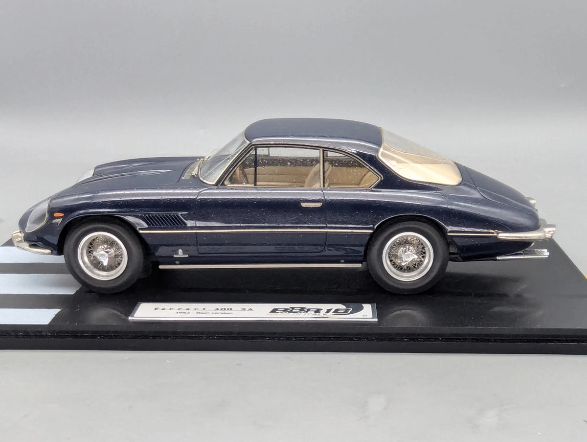 Modellautos 1:18 BBR Ferrari 400 SA 1962 Blau RAIN / DIRTY VERSION Ltd 07/07 OVP