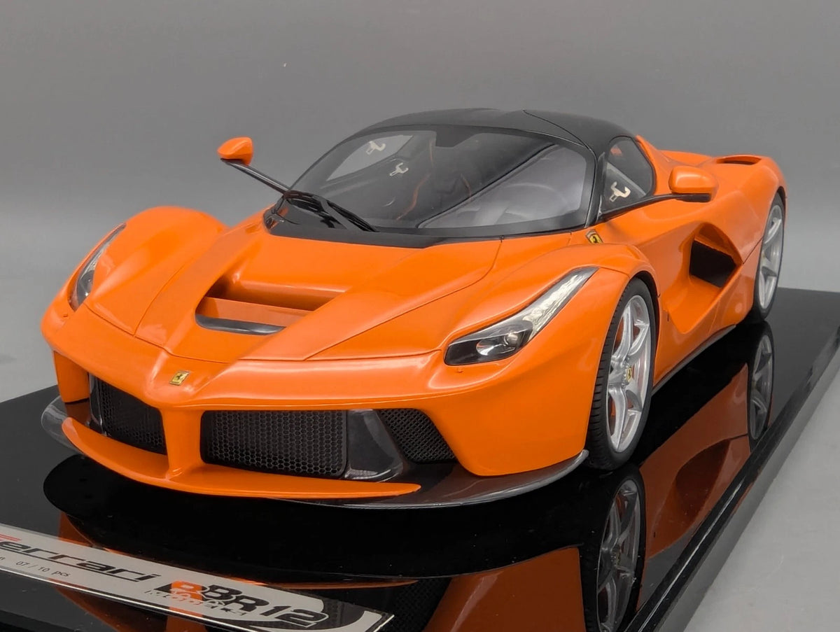 Modellautos 1:12 BBR Ferrari LaFerrari Honda Orange Gloss Black Roof L 07/10 OVP