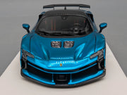 Modellautos 1:43 BBR Concept43 Ferrari SF90XX Stradale Chrome Blue Ltd 04/15 OVP