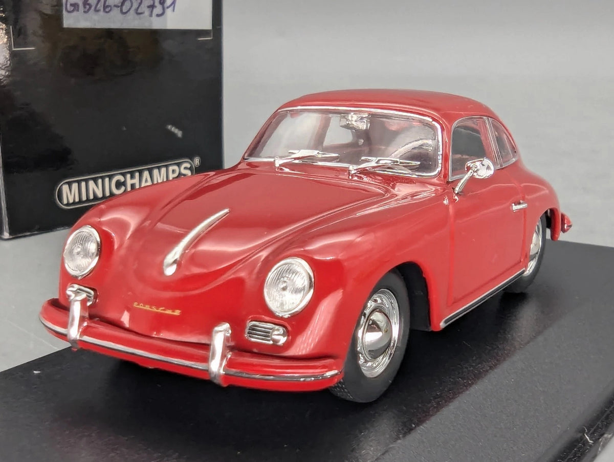 Modellautos 1:43 Minichamps Porsche 356 A Coupe 1959 Rubin Rot mit OVP