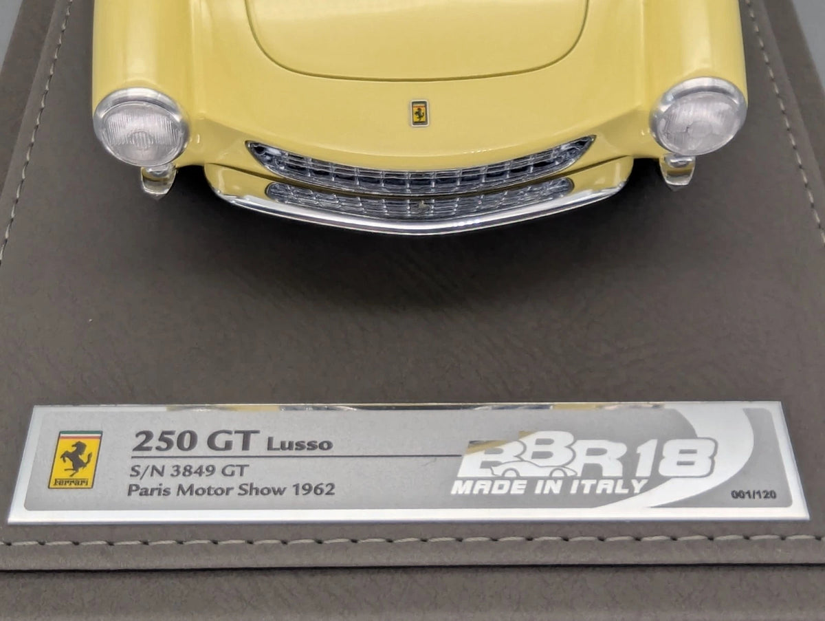 Modellautos 1:18 BBR Ferrari 250 GT Lusso S/N 3849 GT 1962 Ltd 001/120 mit OVP
