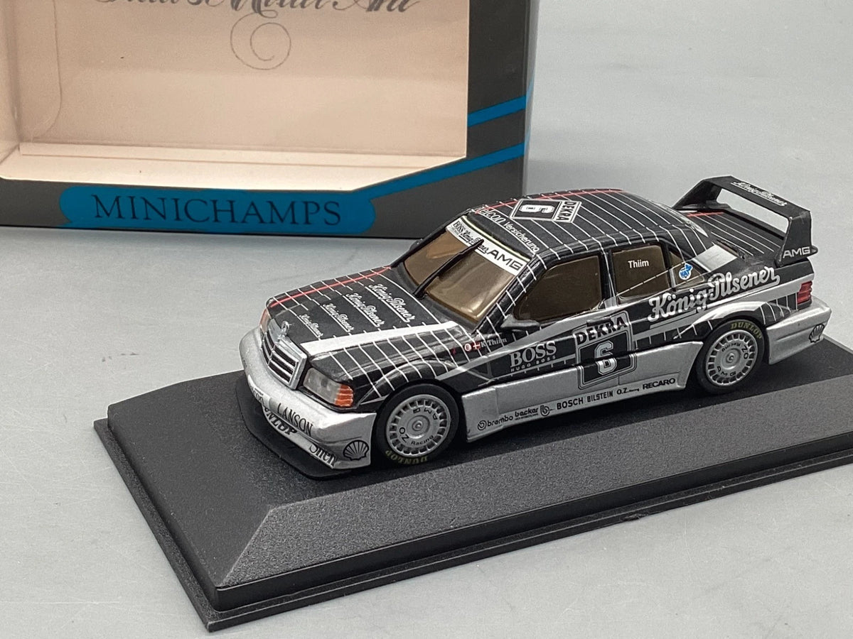 Modellautos 1:43 Minichamps Mercedes 190 E Evo 1 AMG König Pilsener Thiim #6 OVP