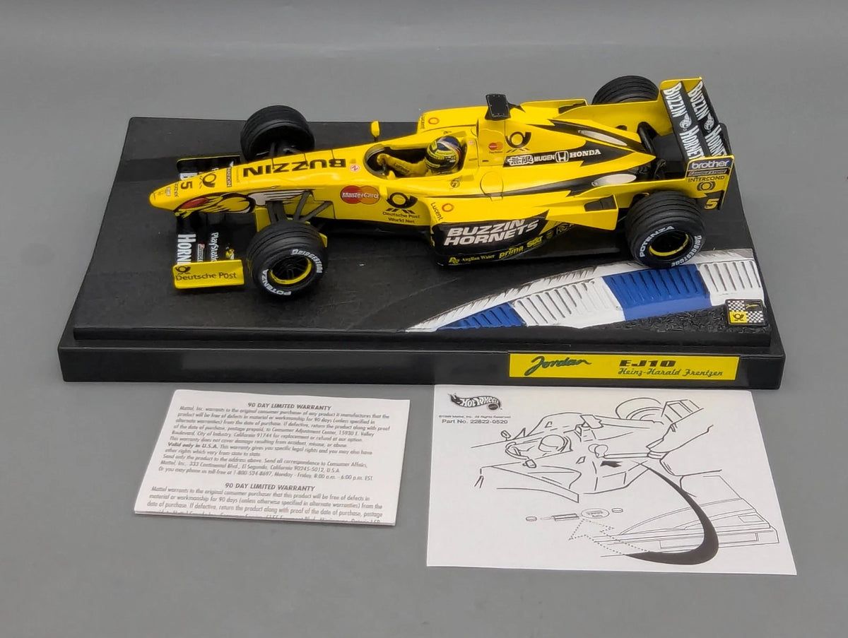 Modellautos 1:18 Hot Wheels Racing 2000 Jordan EJ10 #5 H. H. Frentzen mit OVP