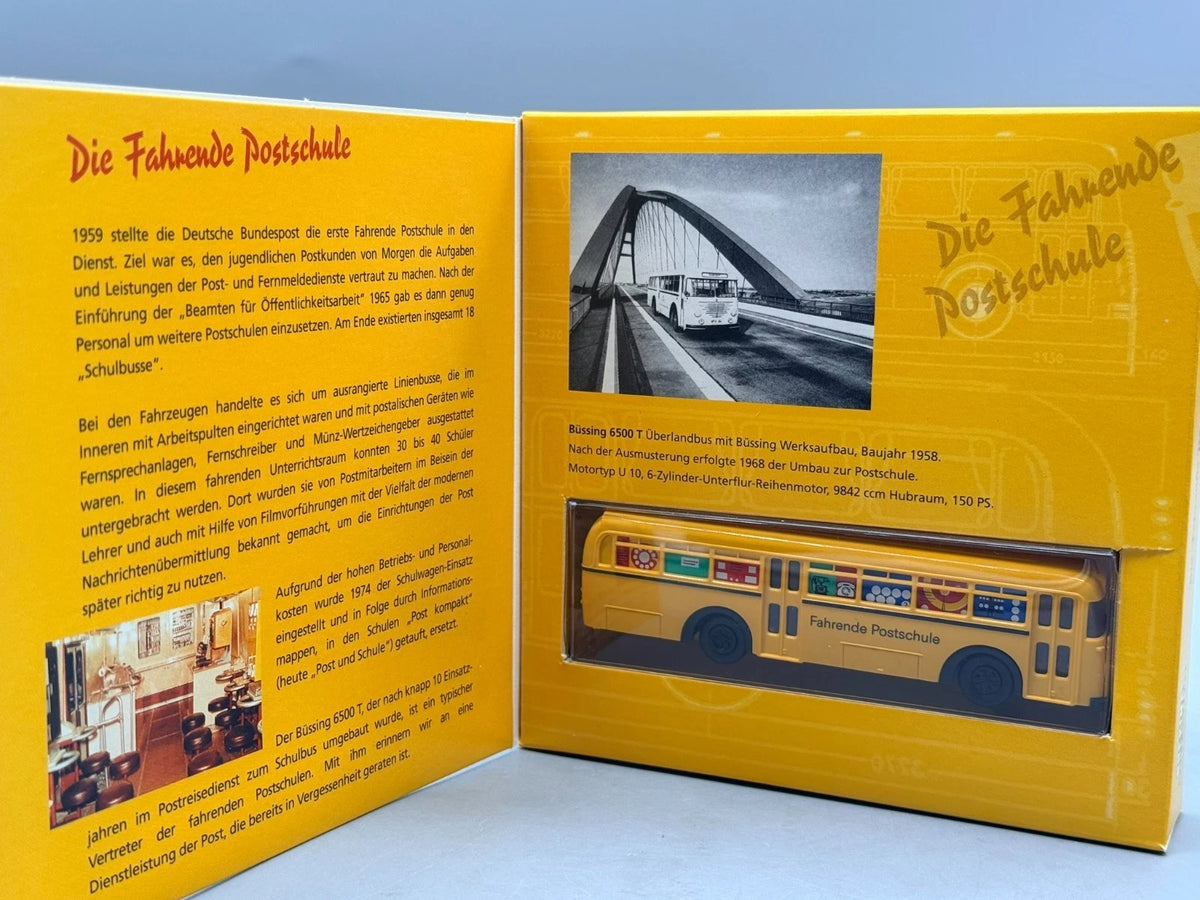 Bus Modelle H0 1:87 Brekina Büssing 6500 T Fahrende Postschule mit OVP