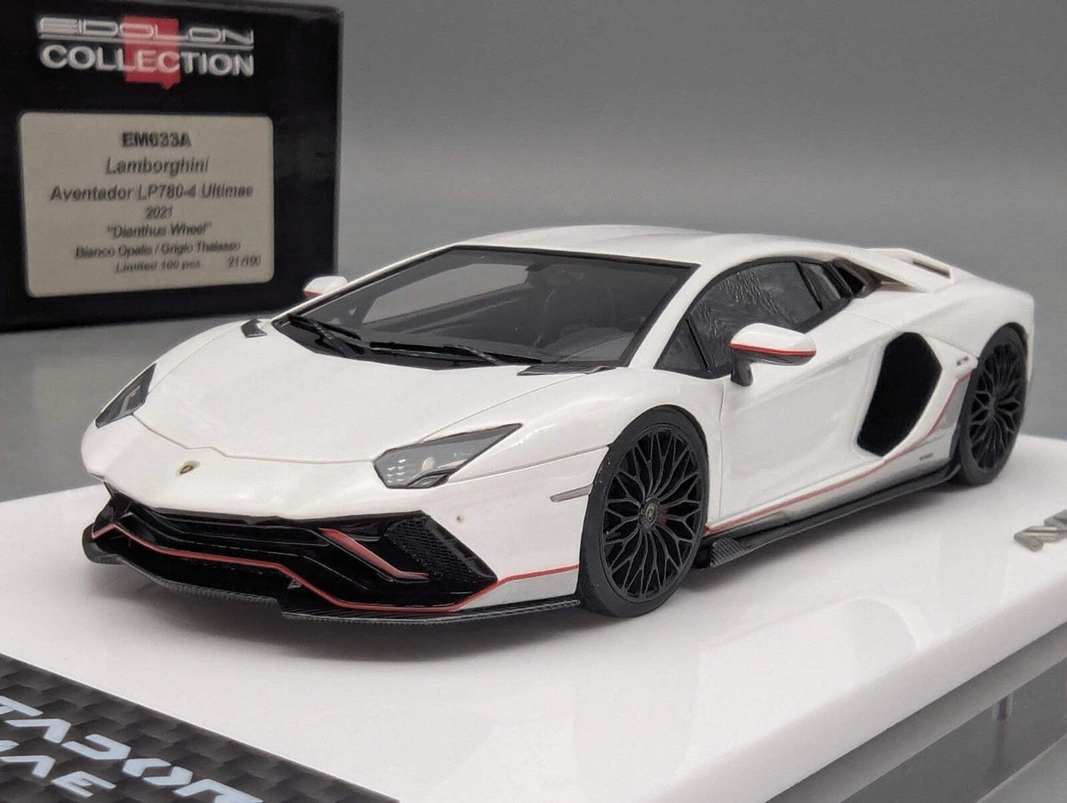 Eidolon Make Up 1:43 Lamborghini Aventador LP780-4 Ultimae 2021 Weiß 021/100 OVP