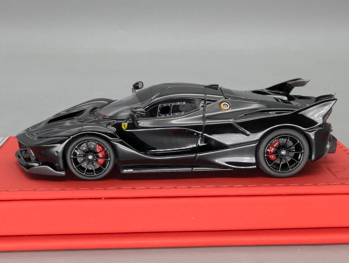 Modellautos 1:43 BBR Deluxe Calsito Ferrari FXX-K Gloss Black Ltd 03/20 OVP