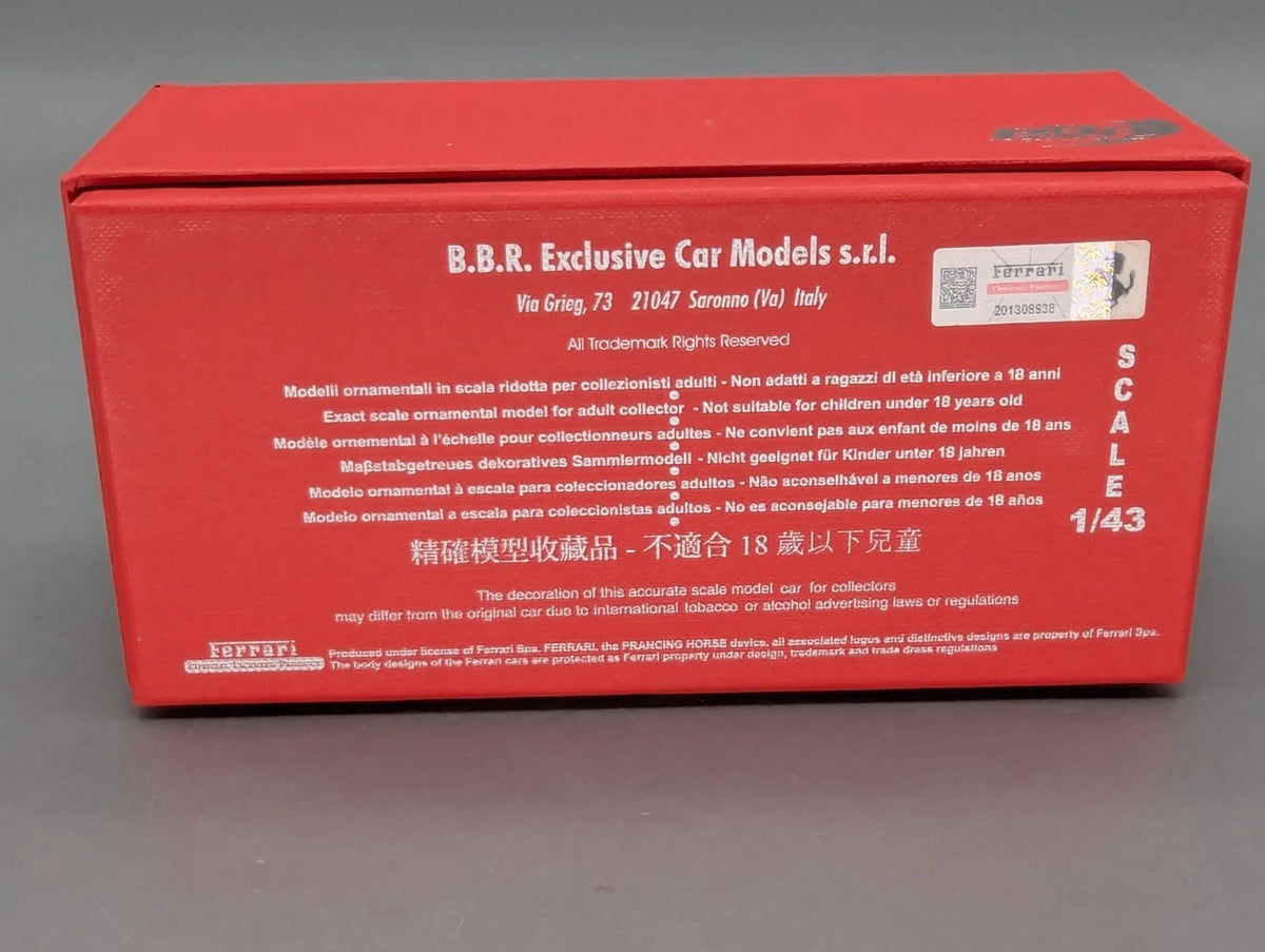 Modellautos 1:43 BBR Deluxe Calsito Ferrari FXX-K Gloss Black Ltd 03/20 OVP