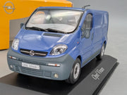 Modellautos 1:43 Minichamps Opel Vivaro Blau mit Dealer OVP