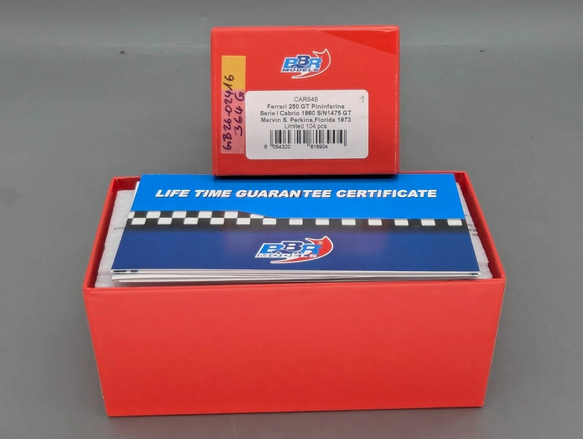 Modellautos 1:43 BBR Ferrari 250 GT Pininfarina Serie 1 Cabrio Ltd 001/104 OVP