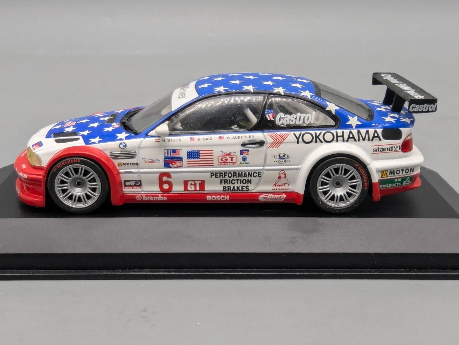 Modellautos  1:43 Minichamps BMW M3 GTR Winner ALMS 2001 #6 Stuck Said E46 OVP