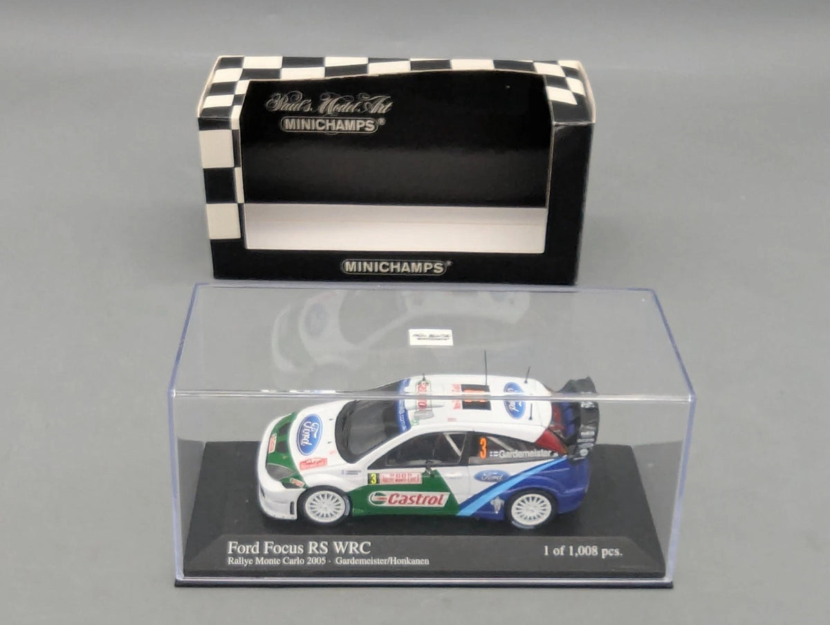 Modellautos 1:43 Minichamps Ford Focus RS WRC Rallye Monte Carlo 2005 #3 mit OVP