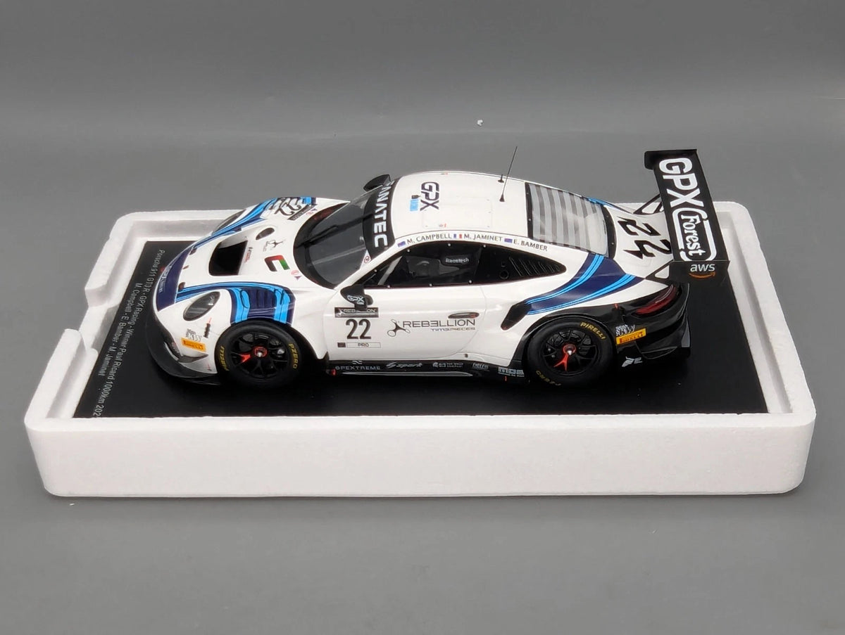Modellautos 1:18 Spark 18SP129 Porsche 911 GT3 R WINNER 1000km 2021 #22 mit OVP