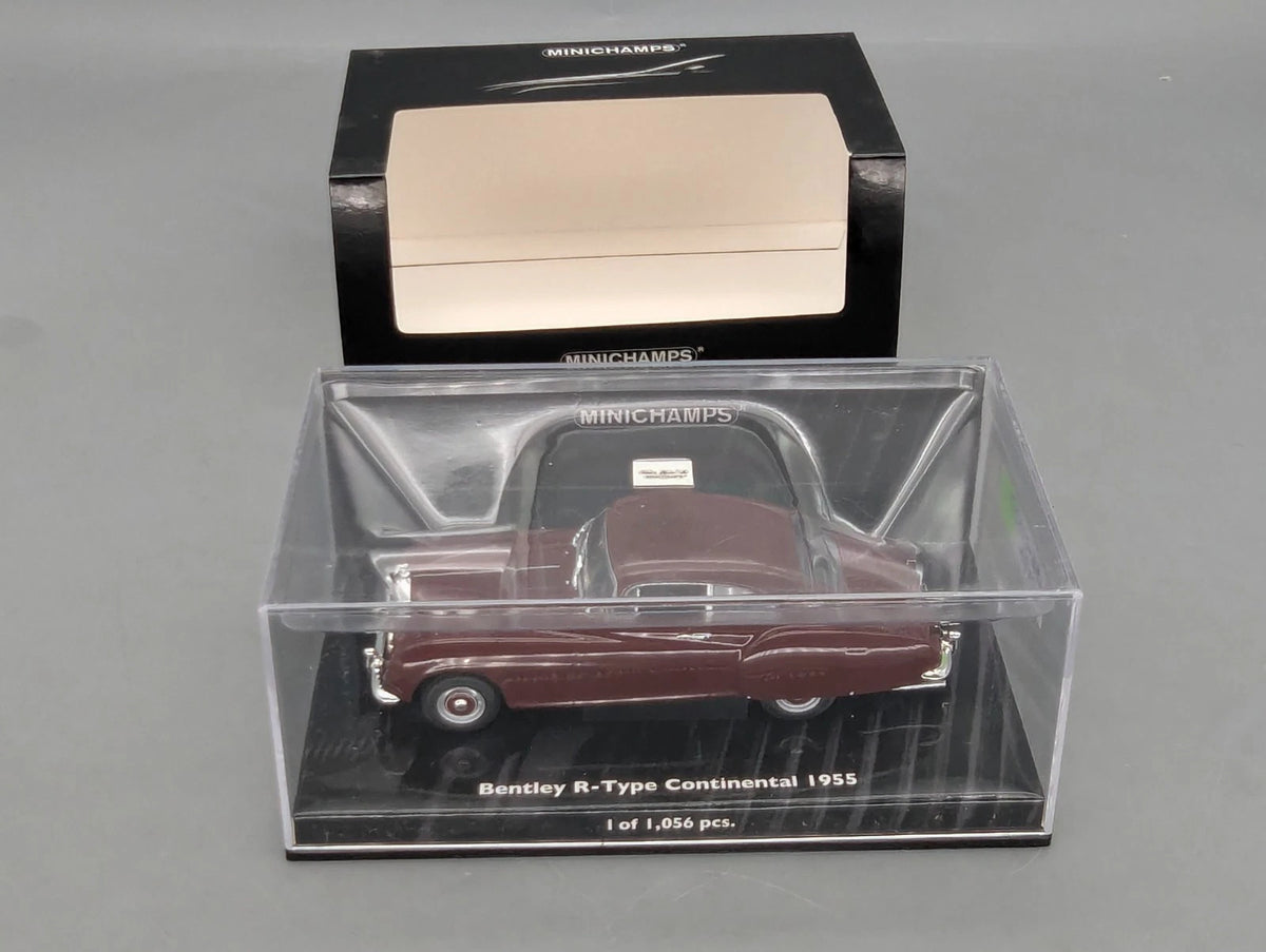 Modellautos 1:43 Minichamps Bentley R-Type Continental 1955 Rot mit OVP