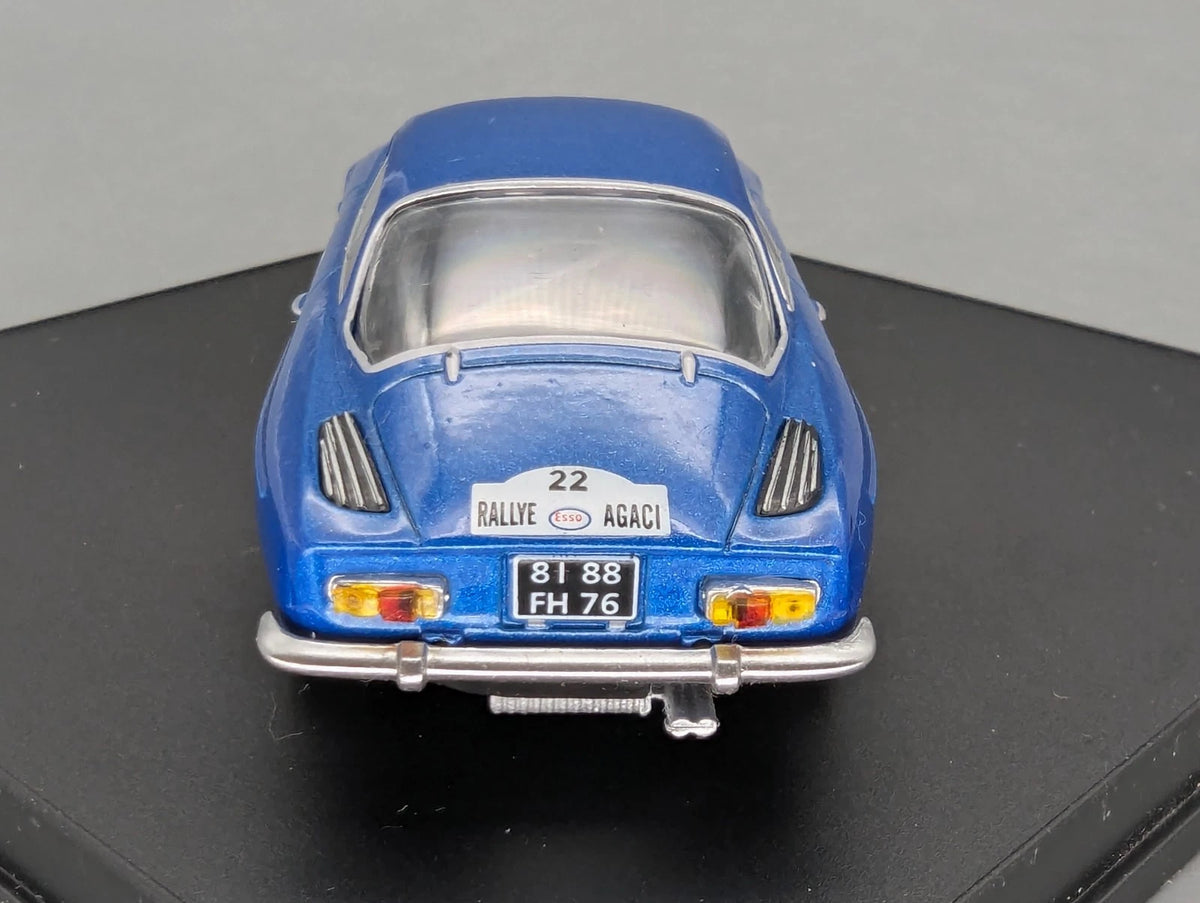 Modellautos 1:43 Trofeu Alpine A110 1600 S Rallye AGACI 1972 #22 mit Vitrine