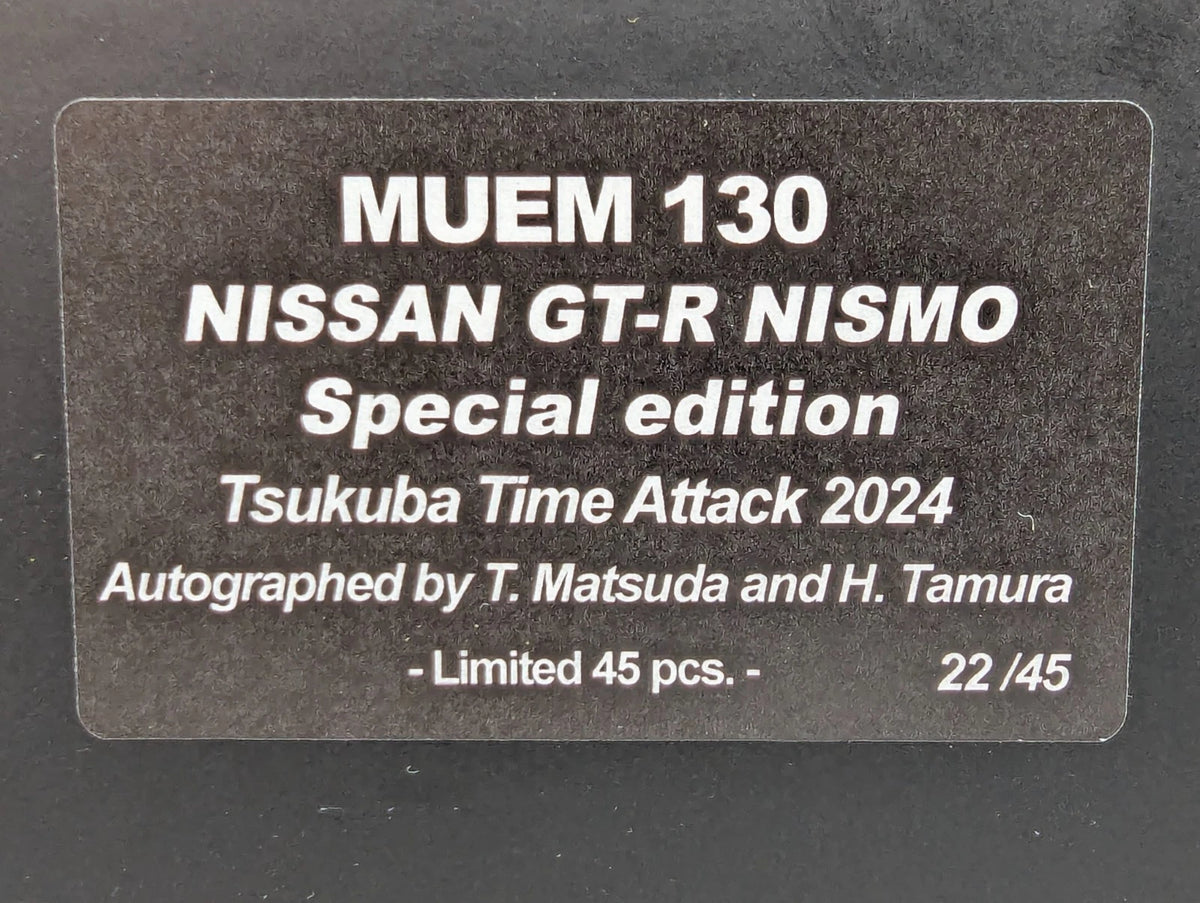 Eidolon Make Up 1:43 Nissan GT-R Nismo Tsukuba Time Attack 2024 Signiert OVP