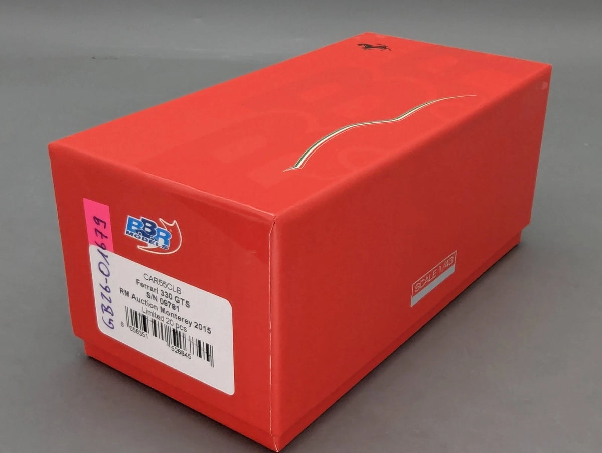 Modellautos 1:43 BBR Ferrari 330 GTS S/N 09781 Auction 2015 Limited 01/20 OVP