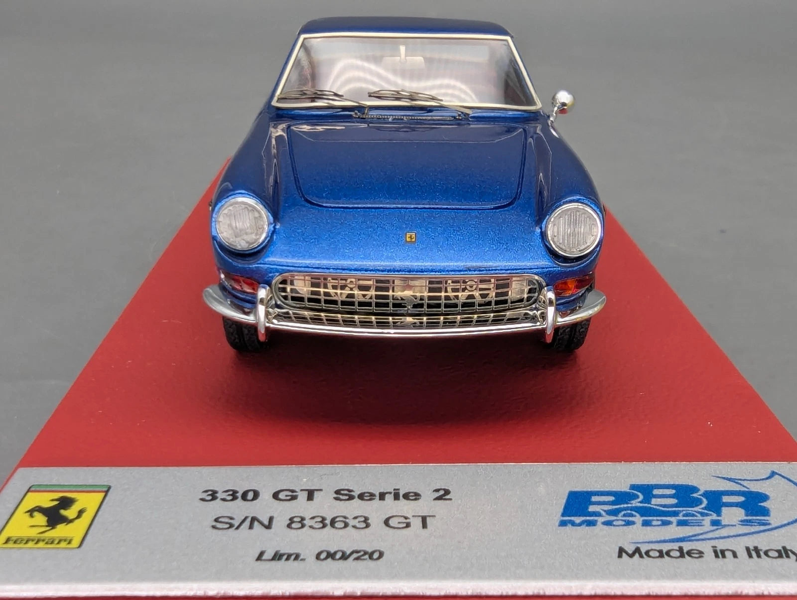 Modellautos 1:43 BBR Ferrari 330 GT Serie 2 S/N 8363GT VORSERIENMODELL 00/20 OVP