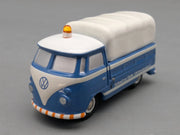 Modellautos 1:90 Schuco Piccolo VW T1 Pritsche / Plane VW-Kundendienst in OVP