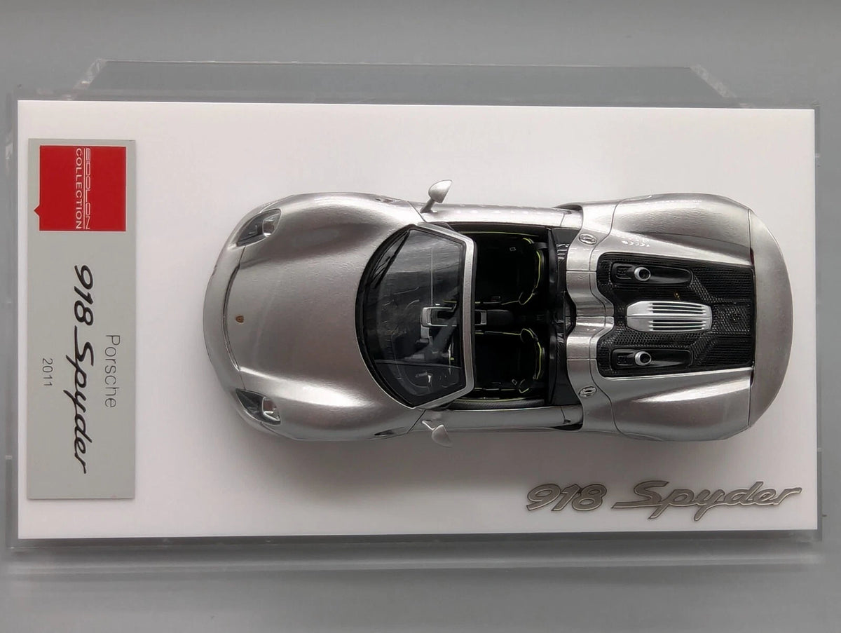 Eidolon Make Up 1:43 Porsche 918 Spyder GT Silver Metallic mit Vitine und OVP