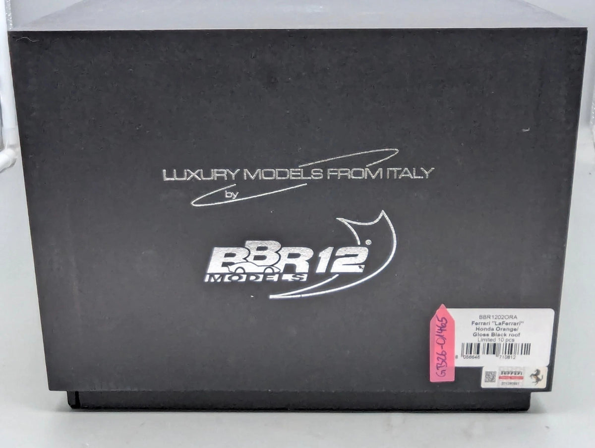 Modellautos 1:12 BBR Ferrari LaFerrari Honda Orange Gloss Black Roof L 07/10 OVP