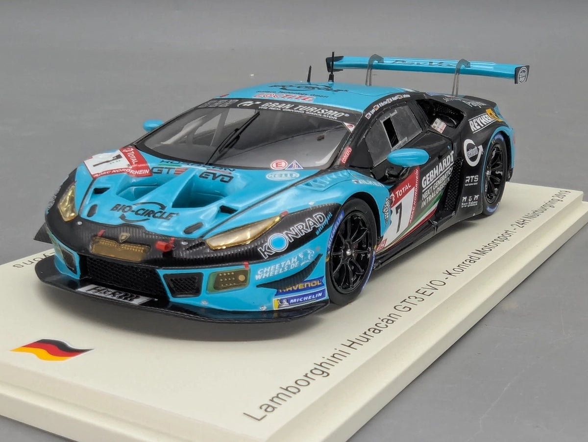 Modellautos 1:43 Spark SG576 Lamborghini Huracan GT3 EVO 24h Nbrg 2019 #7 OVP