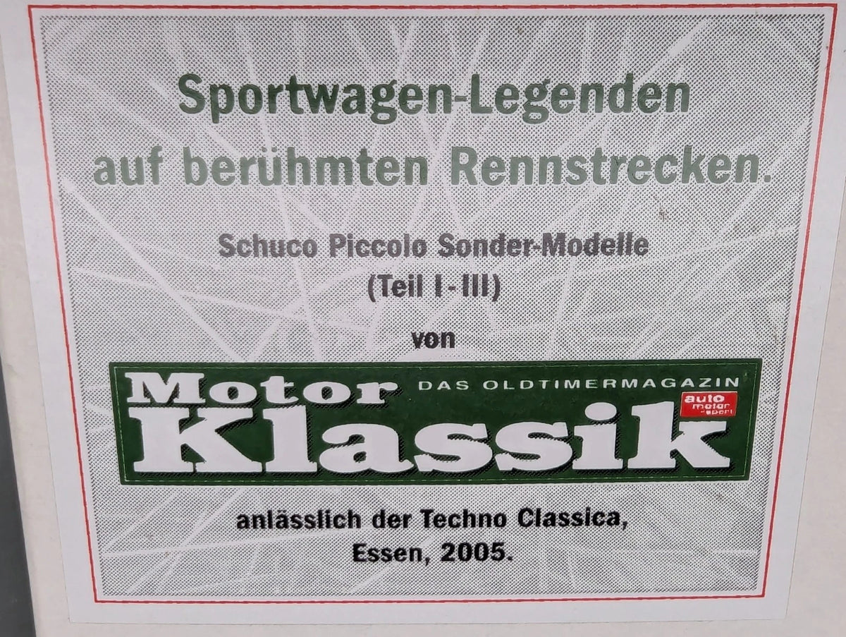 Modellautos 1:90 Schuco Piccolo 3-tlg Set Motor Klassik Sportwagen Legenden OVP