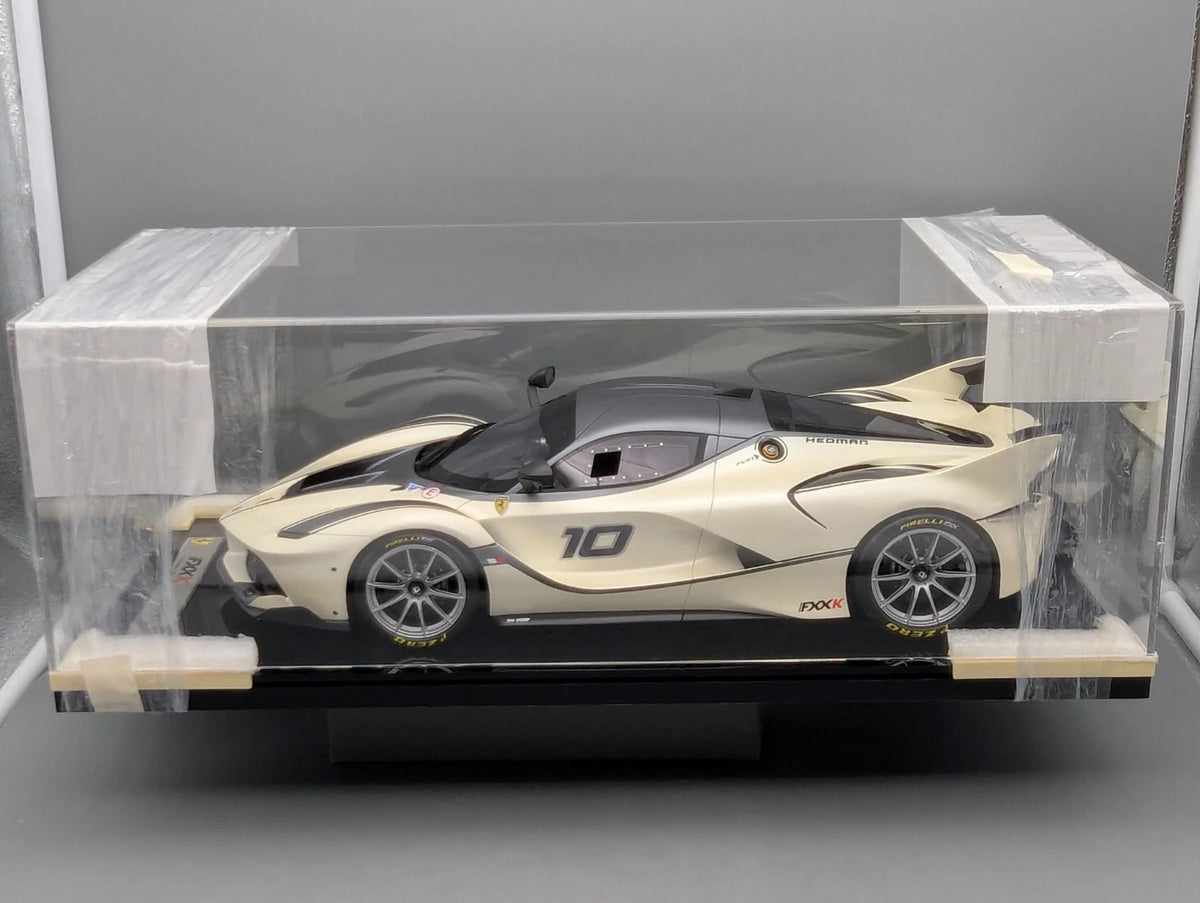 Modellautos 1:12 BBR Ferrari FXX-K Car #10 Fuji White Matt Ltd 05/10 Vitrine OVP