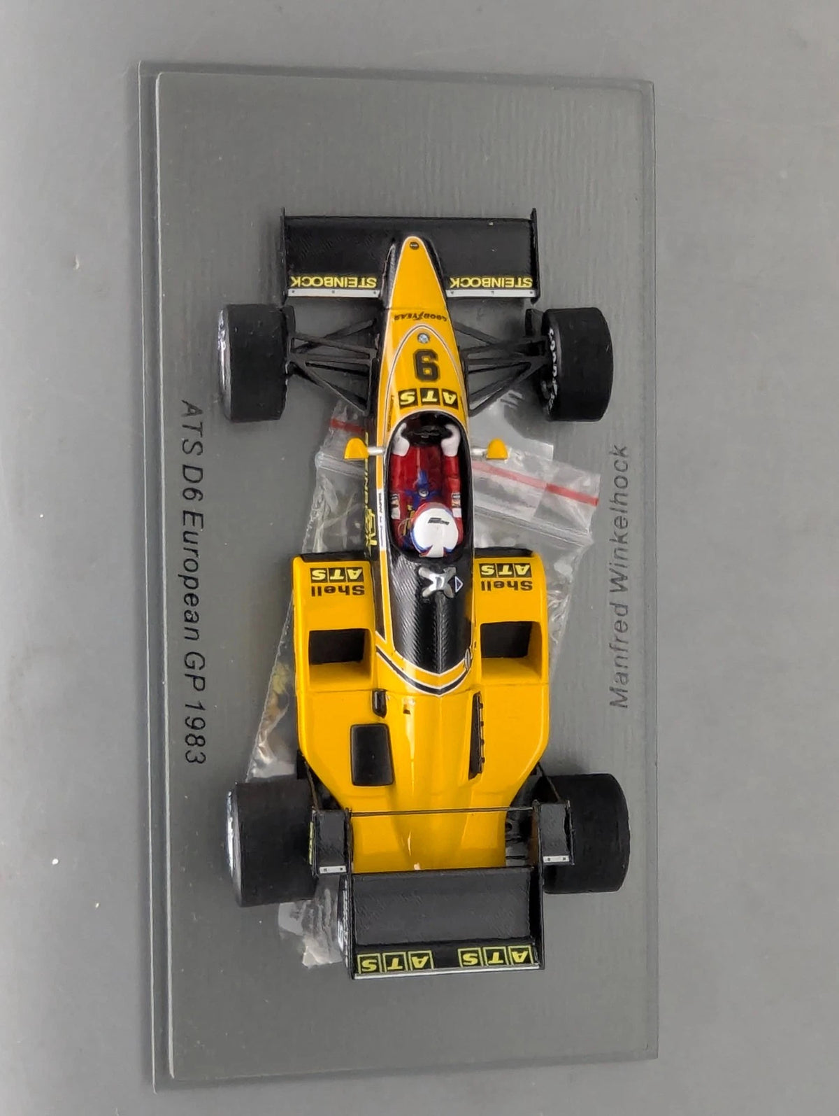 Modellautos 1:43 Spark S3922 ATS D6 European GP 1983 #9 M. Winkelhock OVP