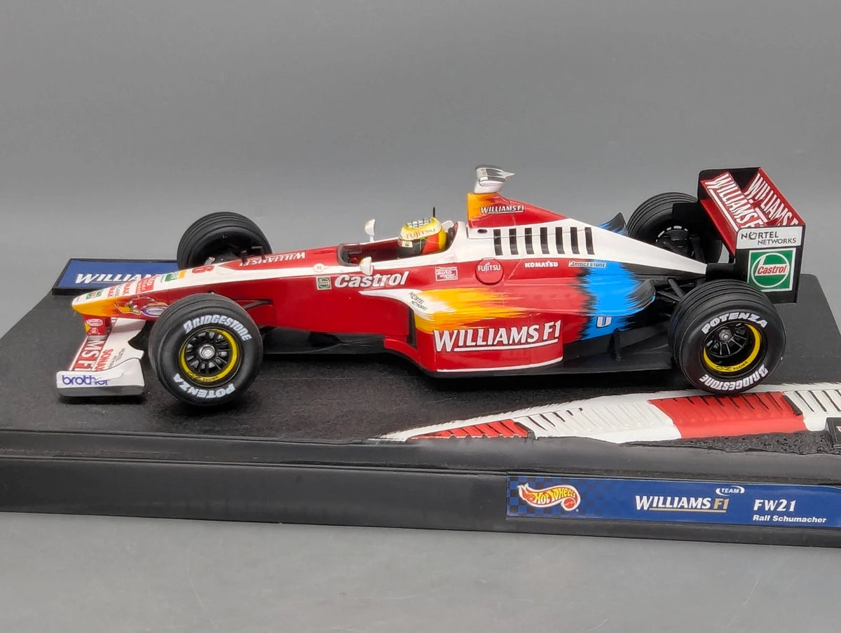 Modellautos 1:18 Hot Wheels Racing 24622 Williams F1 FW21 #6 R. Schumacher OVP