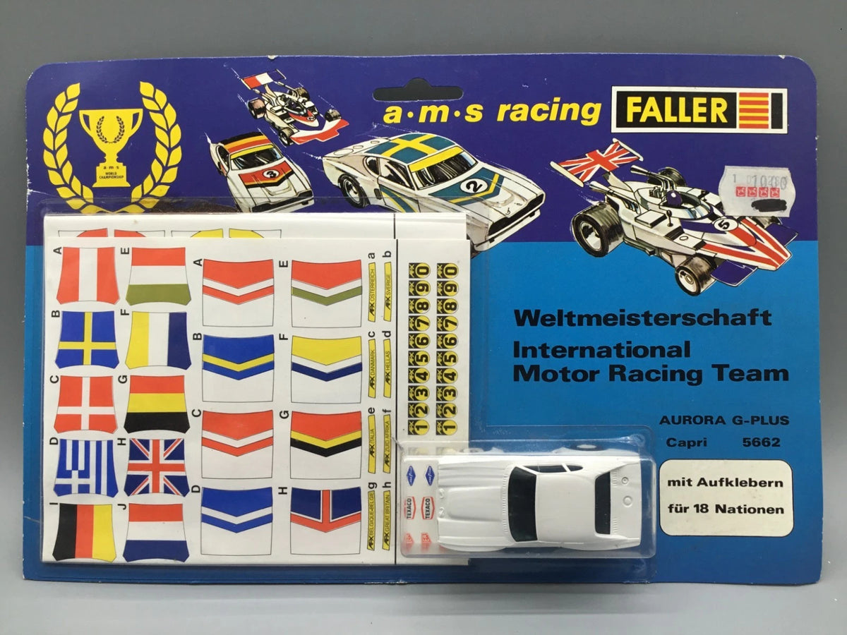 Faller AMS Aurora GPlus 1:72 Slotcar-Set 5562 Ford Capri mit OVP