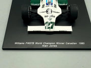 Modellautos 1:18 Spark Williams FW07B World Champion Winner Canadian 1980 + OVP
