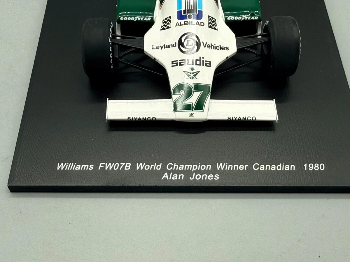 Modellautos 1:18 Spark Williams FW07B World Champion Winner Canadian 1980 + OVP