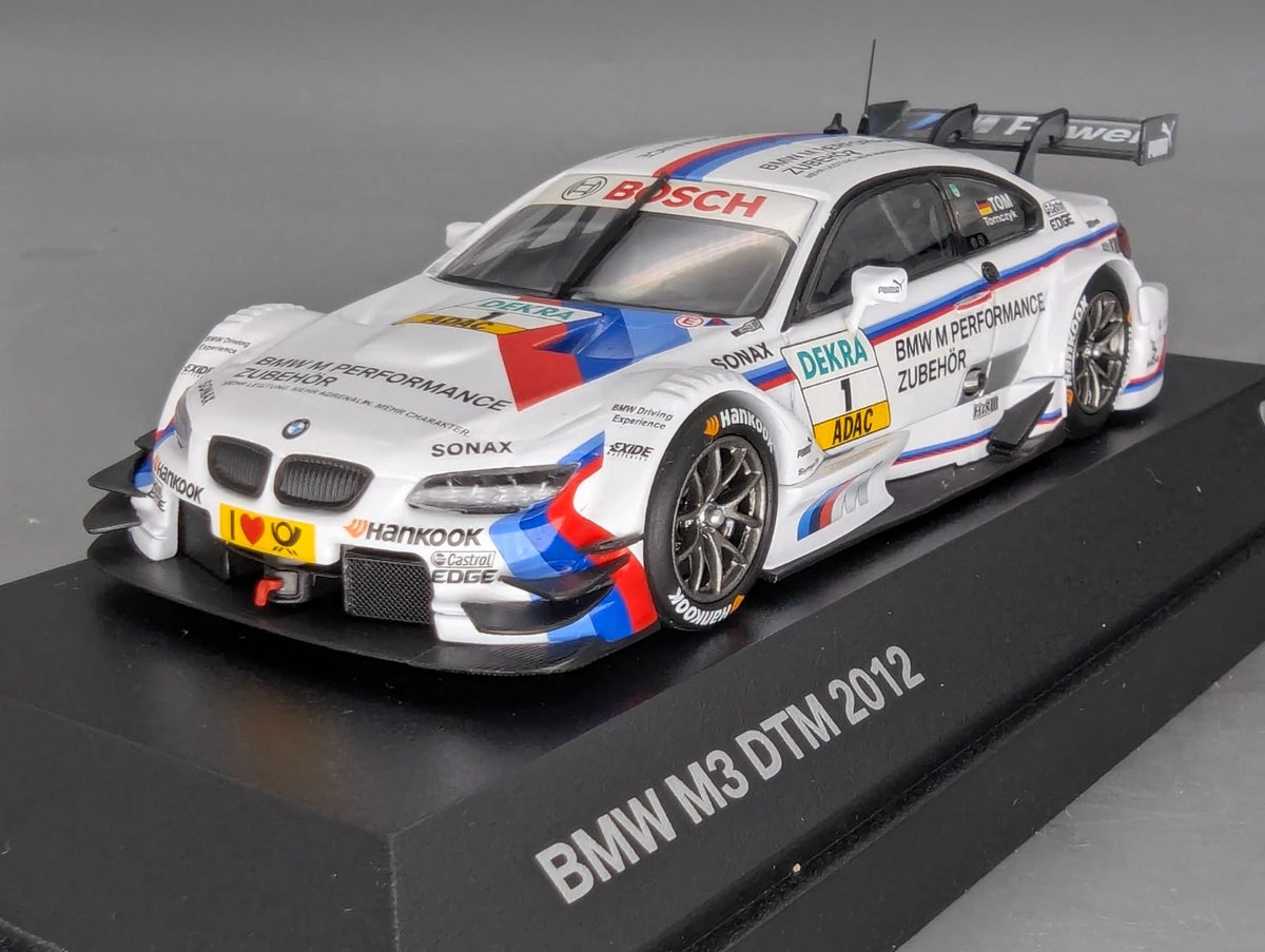 Modellautos 1:43 Minichamps BMW M3 DTM 2012 #1 Tom Tomczyk mit Dealer OVP