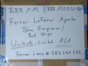 Modellautos 1:12 BBR Ferrari LaFerrari Aperta Blau UNIKAT Ltd. 01/01 Vitrine OVP
