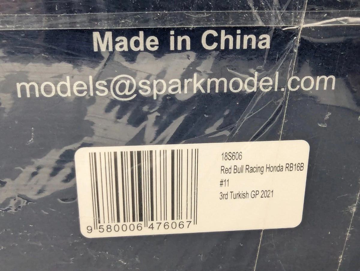 Modellautos 1:18 Spark Honda Red Bull RB16B 3rd Turkish GP 2021 #11 Perez OVP
