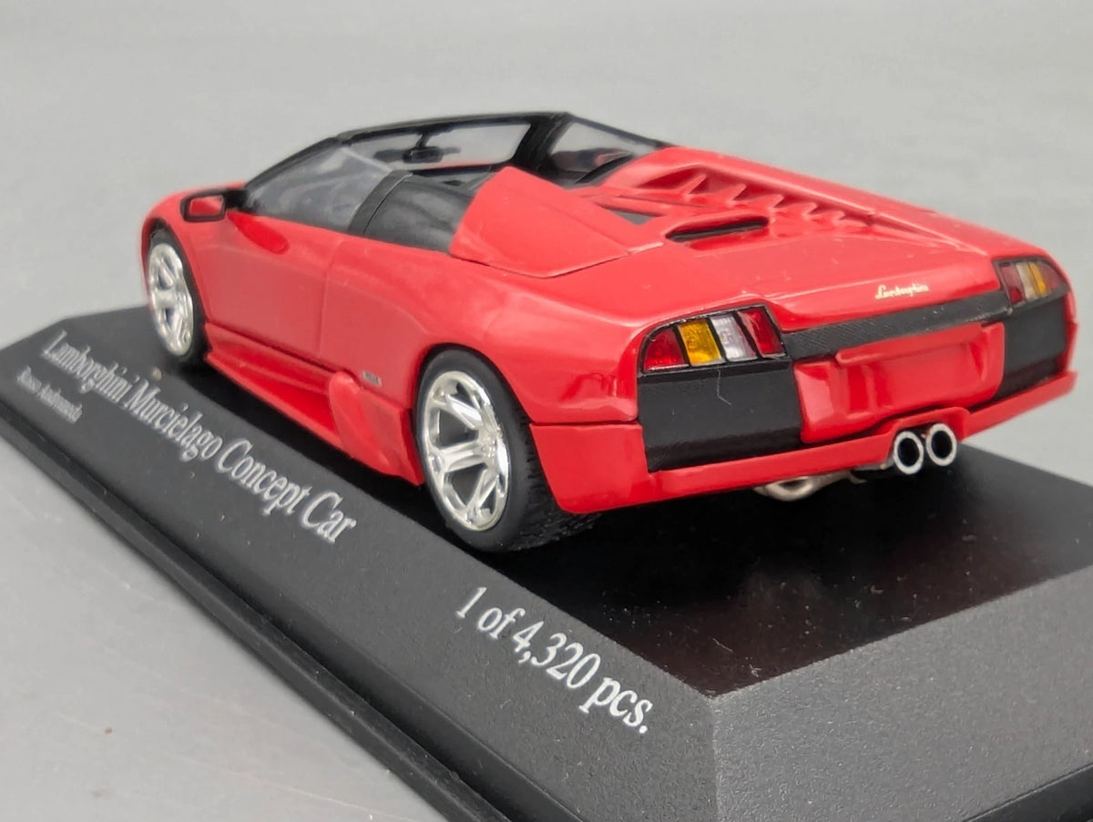 Modellautos 1:43 Minichamps Lamborghini Murcielago Concept Car 2004 Rosso OVP