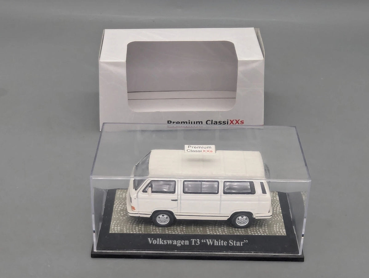 Modellautos 1:43 Premium ClassiXXs VW T3 White Star Pastellweiß mit OVP