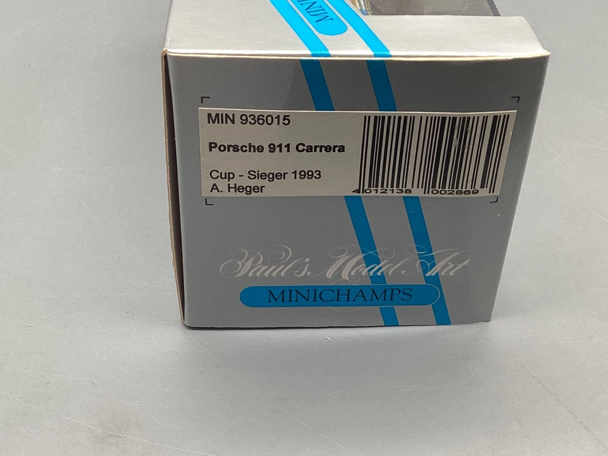 Modellautos 1:43 Minichamps Porsche 911 Carrera Cup Sieger 1993 Heger #15 OVP