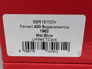 Modellautos 1:18 BBR Ferrari 400 Superamerica 1962 Met. Blue 01/72 Stück mit OVP