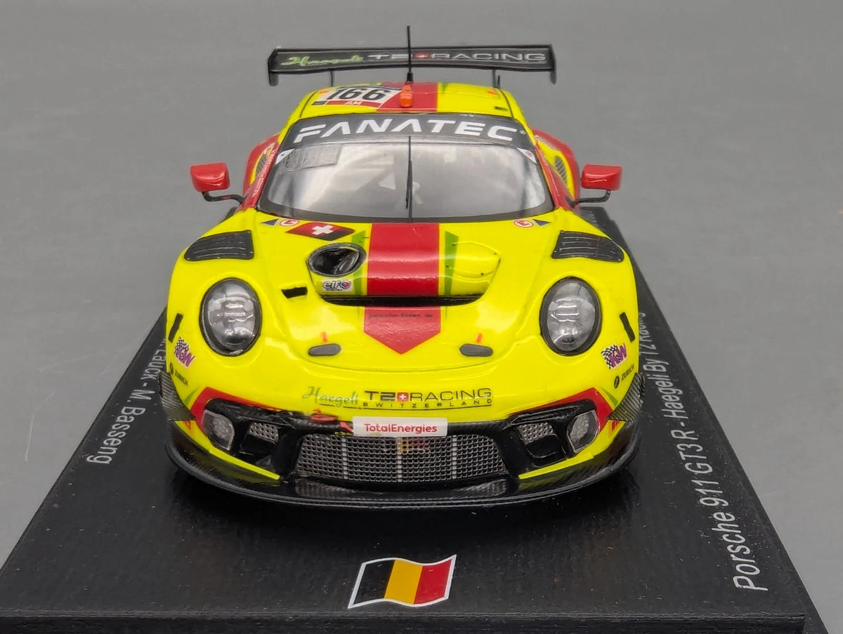 Modellautos 1:43 Spark SB456 Porsche 911 GT3 R WINNER AM 24h Spa 2021  #166 OVP