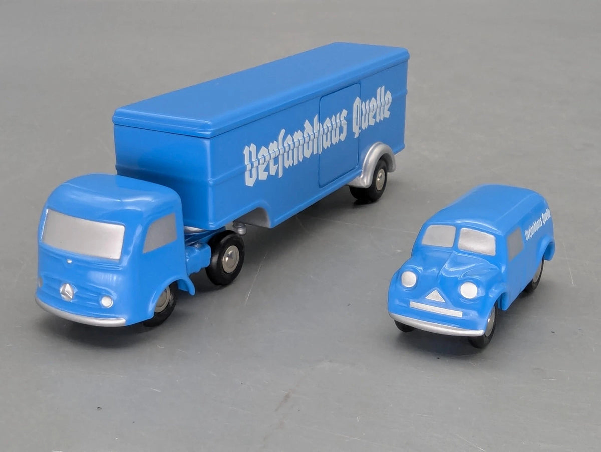 Modellautos 1:90 Schuco Piccolo-Set 2001 Versandhaus Quelle 2-teilig mit OVP