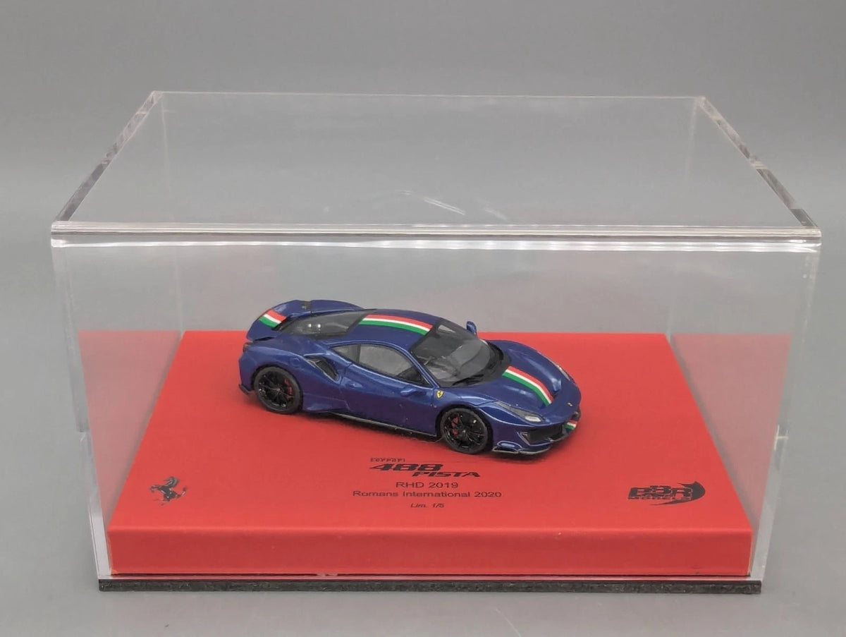 Modellautos 1:43 BBR Ferrari 488 Pista RHD Blu TdF 2019 Romans 2020 Ltd 1/5 OVP