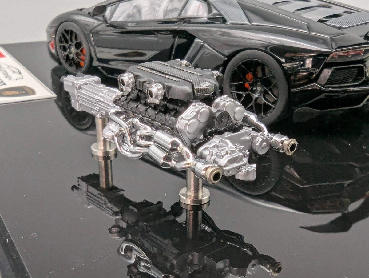 Eidolon Make Up 1:43 Lamborghini Aventador LP760-2 Engine Set Oakley Black OVP